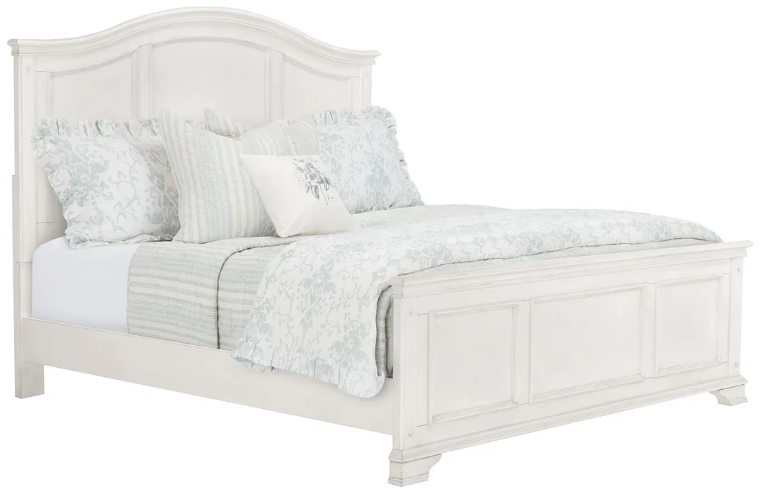 Savannah Ivory Panel Bed