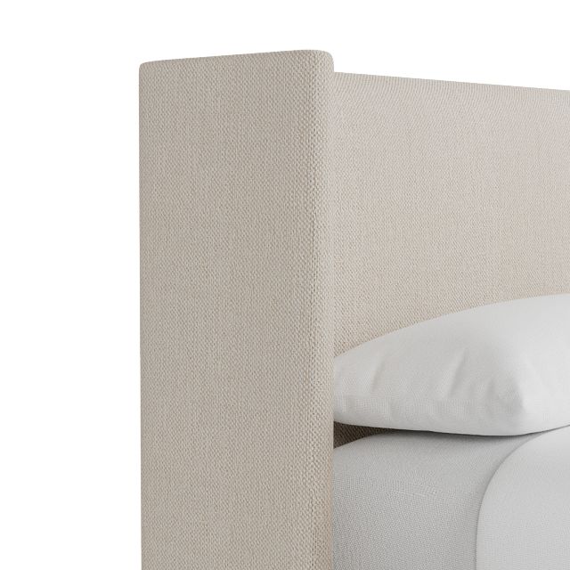 Captiva Revenue Beige 48" Upholstered Shelter Bed