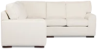 Sinclair Light Beige Fabric Small Two-arm Sectional