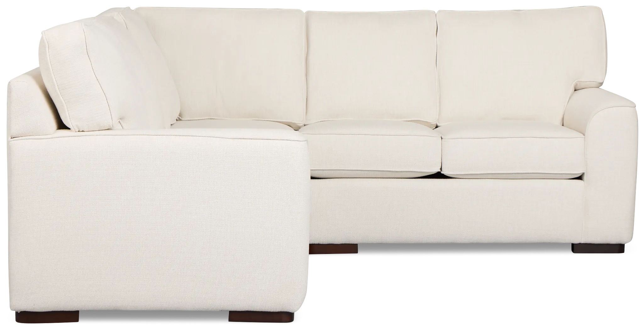 Sinclair Light Beige Fabric Small Two-arm Sectional