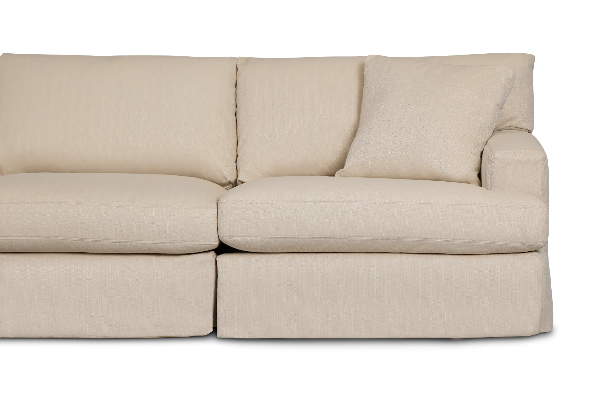 Marren Beige Fabric Large Two-arm Sectional