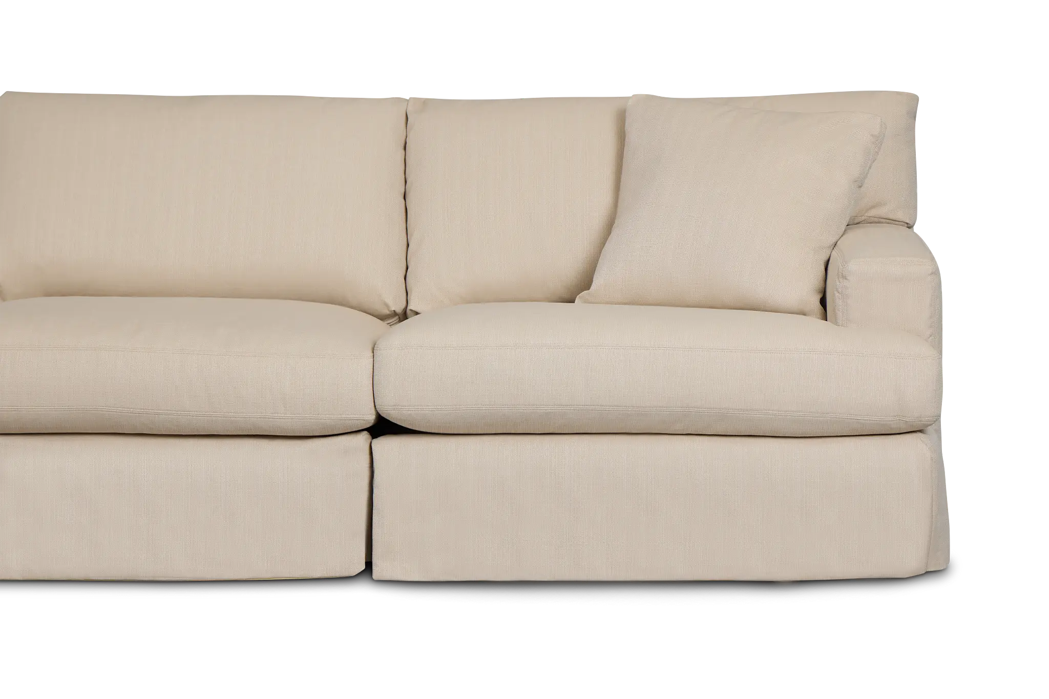 Marren Beige Fabric Large Two-arm Sectional Marren Beige Fabric Large Two-arm Sectional