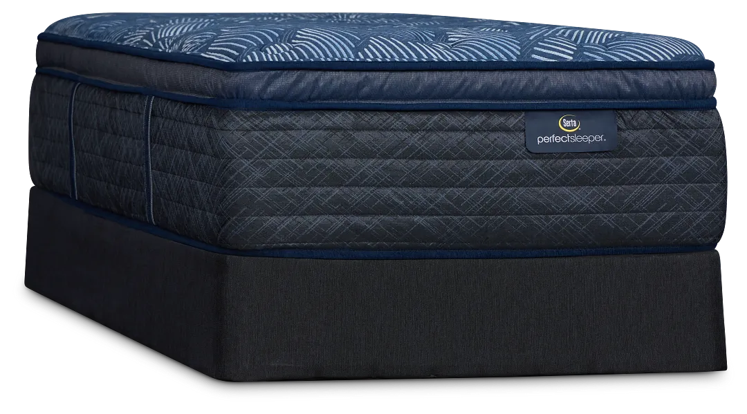 Serta Perfect Sleeper Cobalt Calm Plush Mattress Set