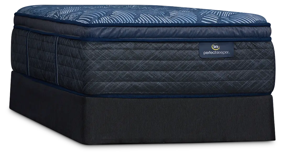 Serta Perfect Sleeper Cobalt Calm Plush Mattress Set Serta Perfect Sleeper Cobalt Calm Plush Mattress Set