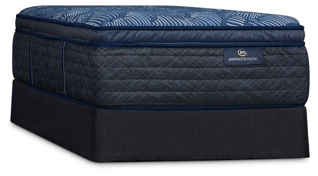 Serta Perfect Sleeper Cobalt Calm Plush Mattress Set