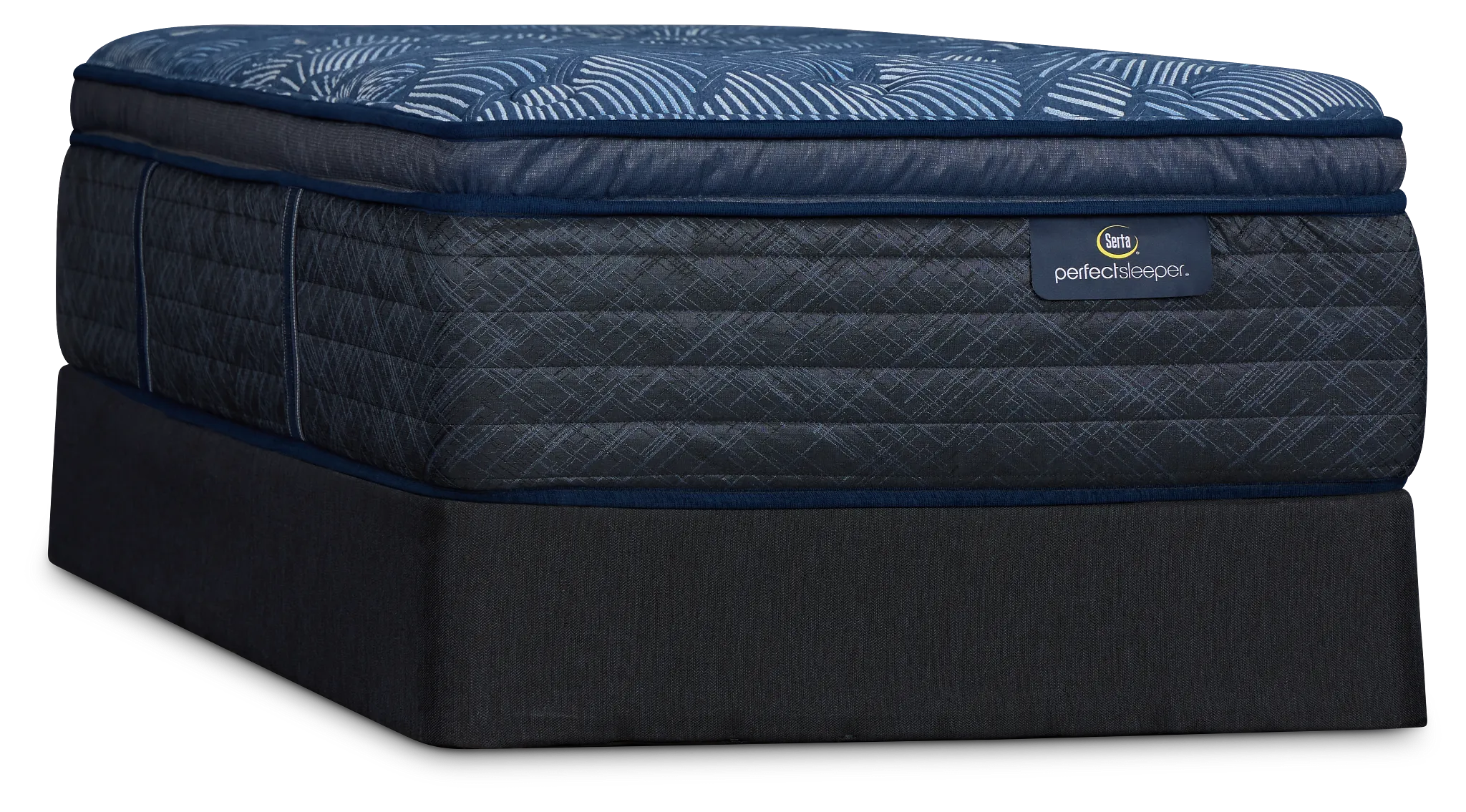 Serta Perfect Sleeper Cobalt Calm Plush Mattress Set