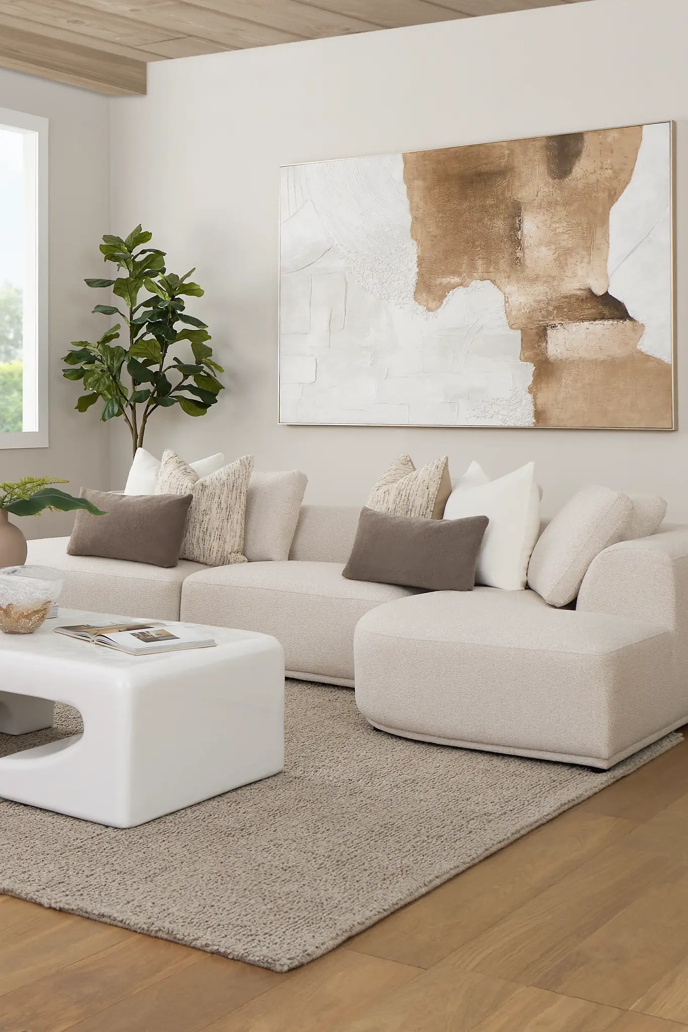 Catalina Beige Fabric Small Right Chaise Sectional Catalina Beige Fabric Small Right Chaise Sectional