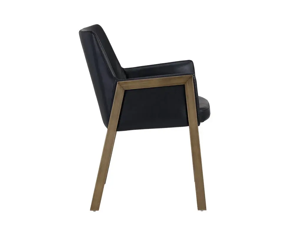 Liana Black Upholstered Arm Chair Liana Black Upholstered Arm Chair