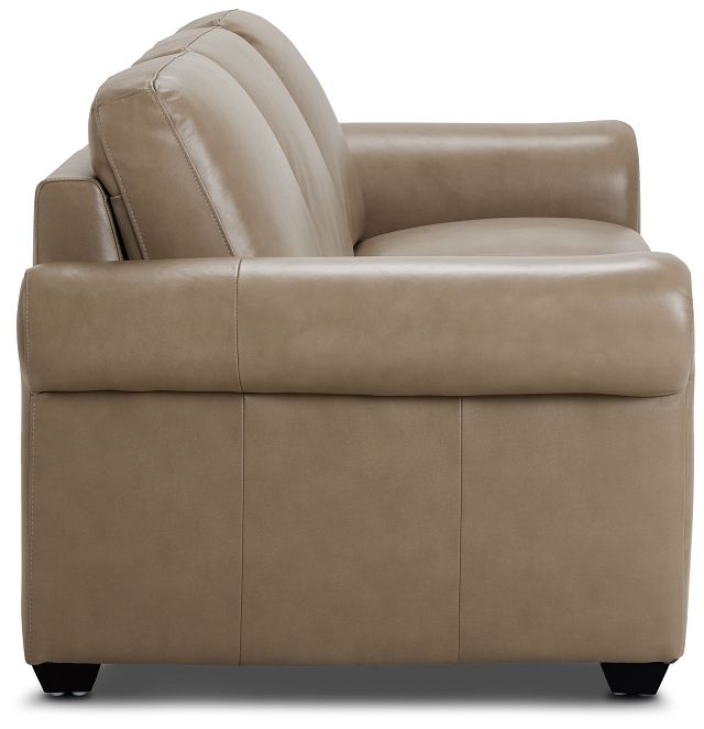 Lincoln Taupe Lthr/vinyl Sofa