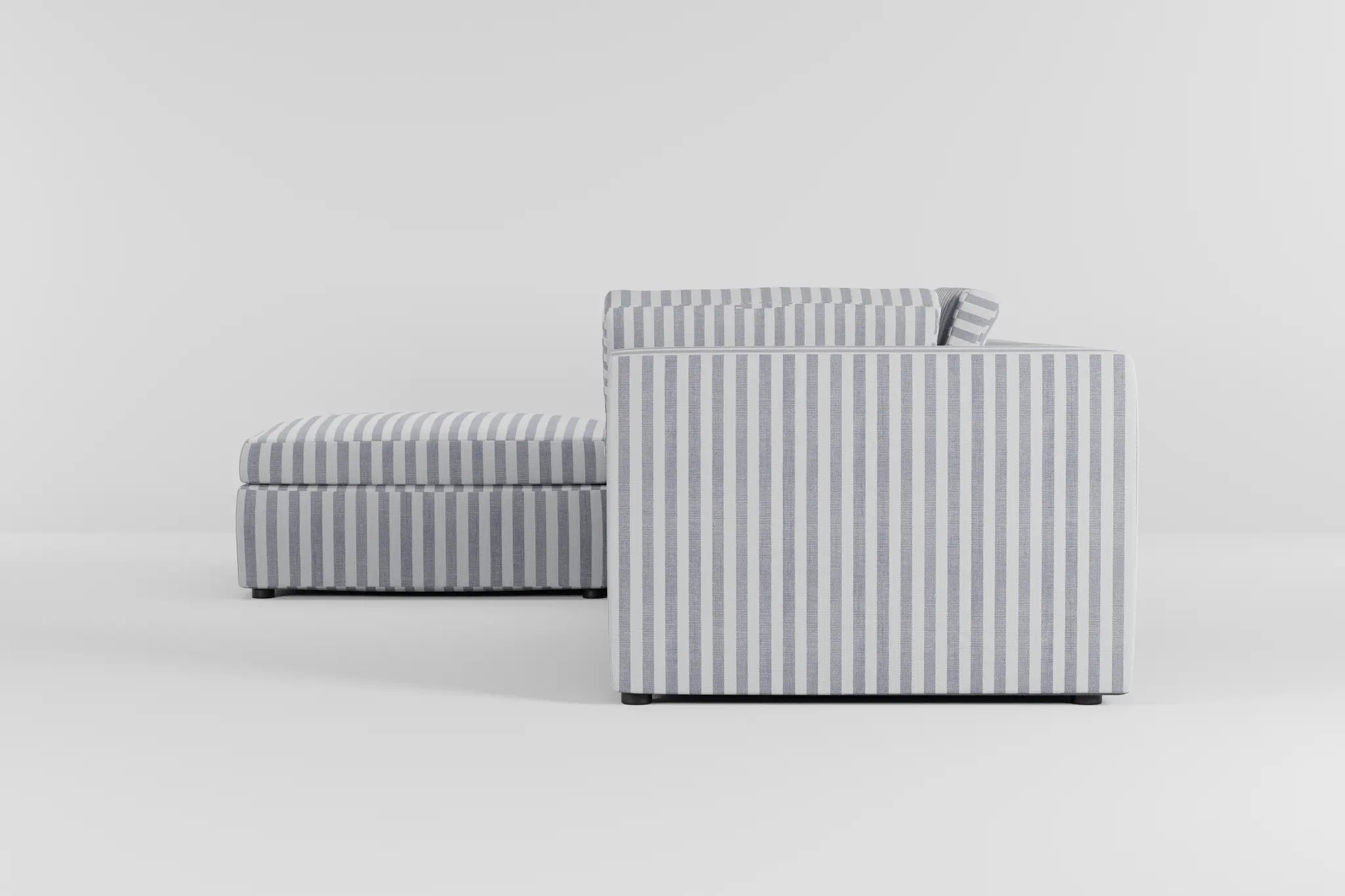 Destin Sea Lane Dark Blue Fabric 4-piece Bumper Sectional Destin Sea Lane Dark Blue Fabric 4-piece Bumper Sectional