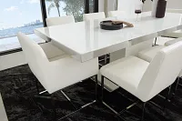Miami White Micro Upholstered Side Chair
