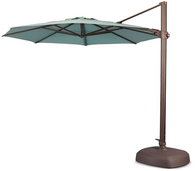 Abacos Teal Cantilever Umbrella Set (3)