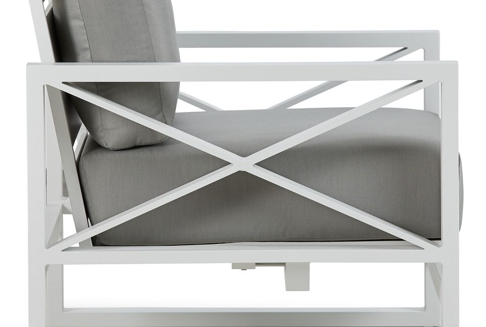 dark gray rocking chair
