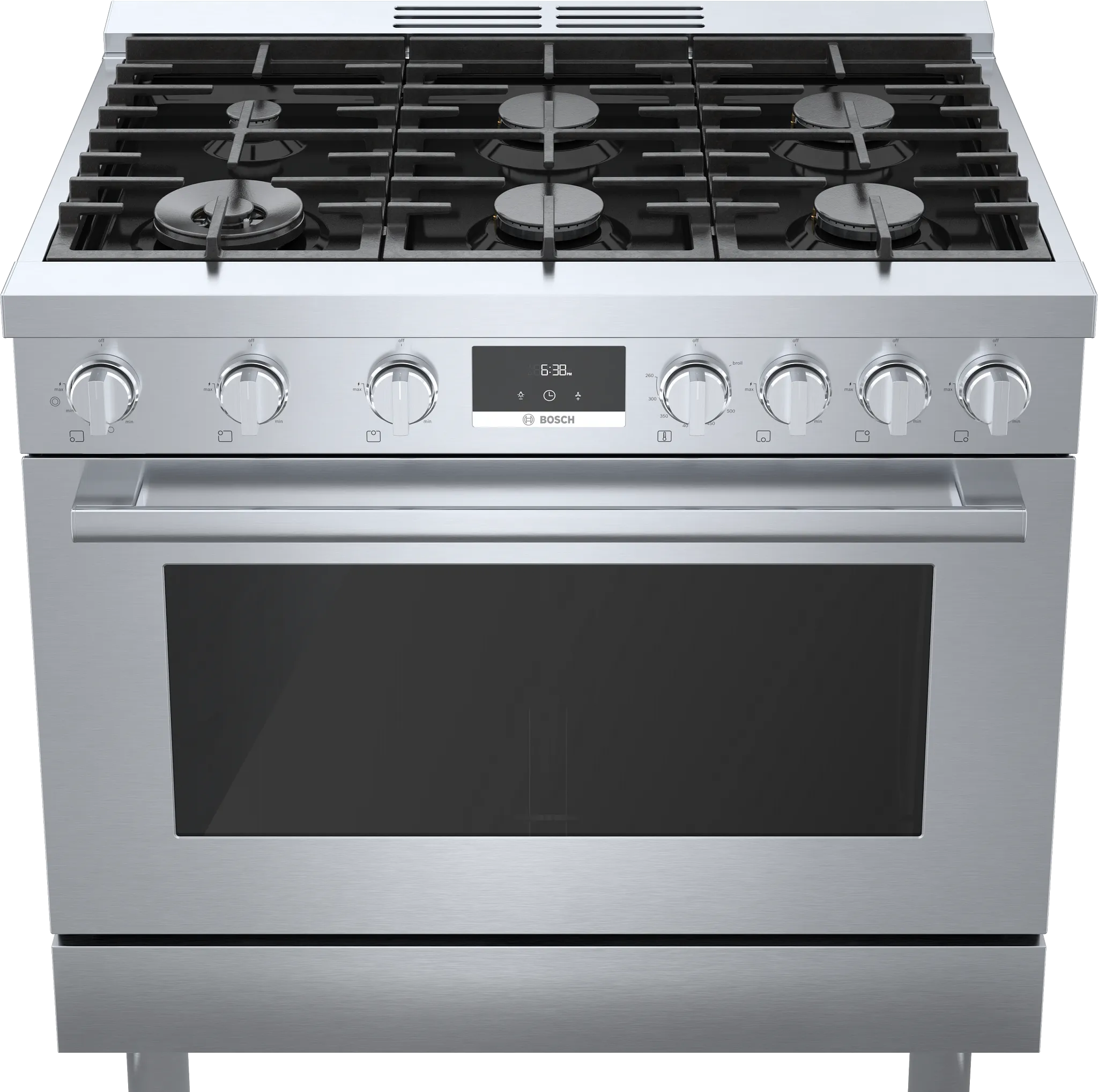 Bosch 800 Series Stainless Steel 36" Gas Range