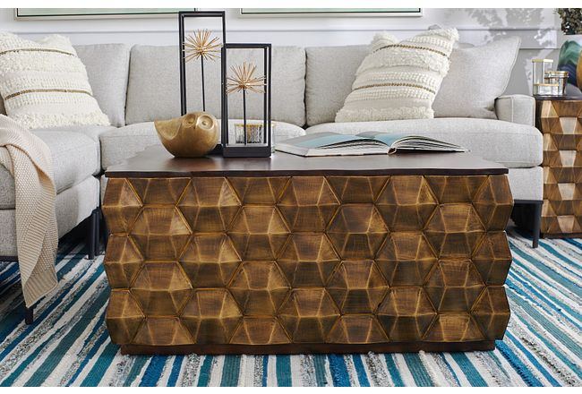 Versie Gold Square Coffee Table