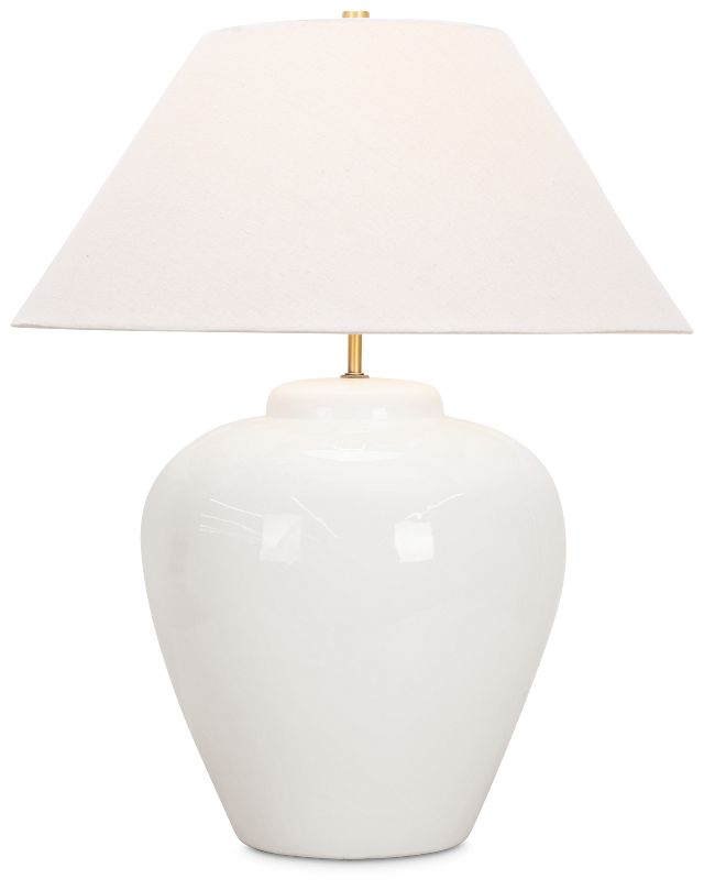 Lova White Ceramic Table Lamp