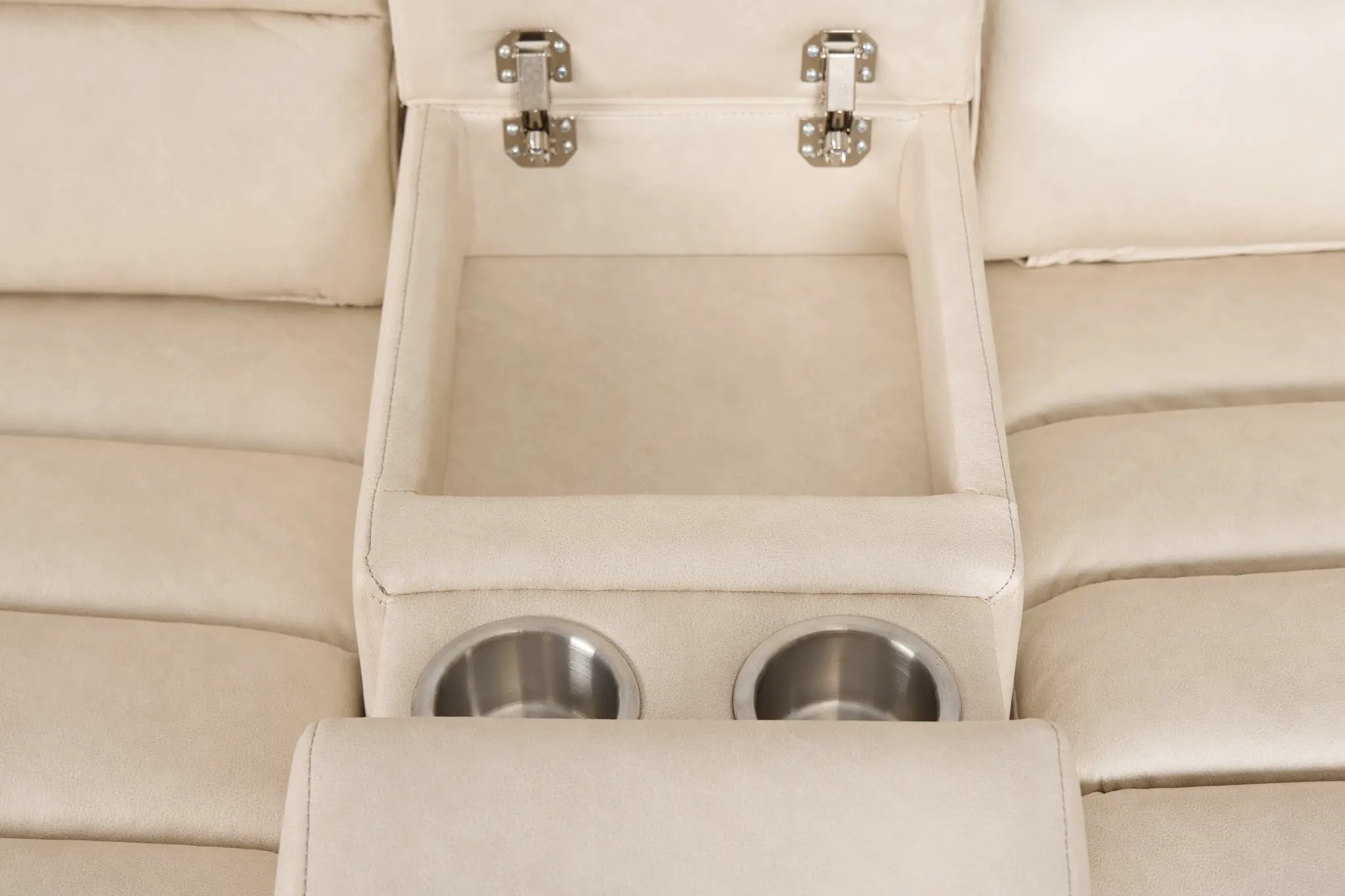 Sawyer Ivory Micro Power Reclining Console Loveseat Sawyer Ivory Micro Power Reclining Console Loveseat