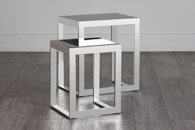 Nova Black Set Of 2 Nesting End Table