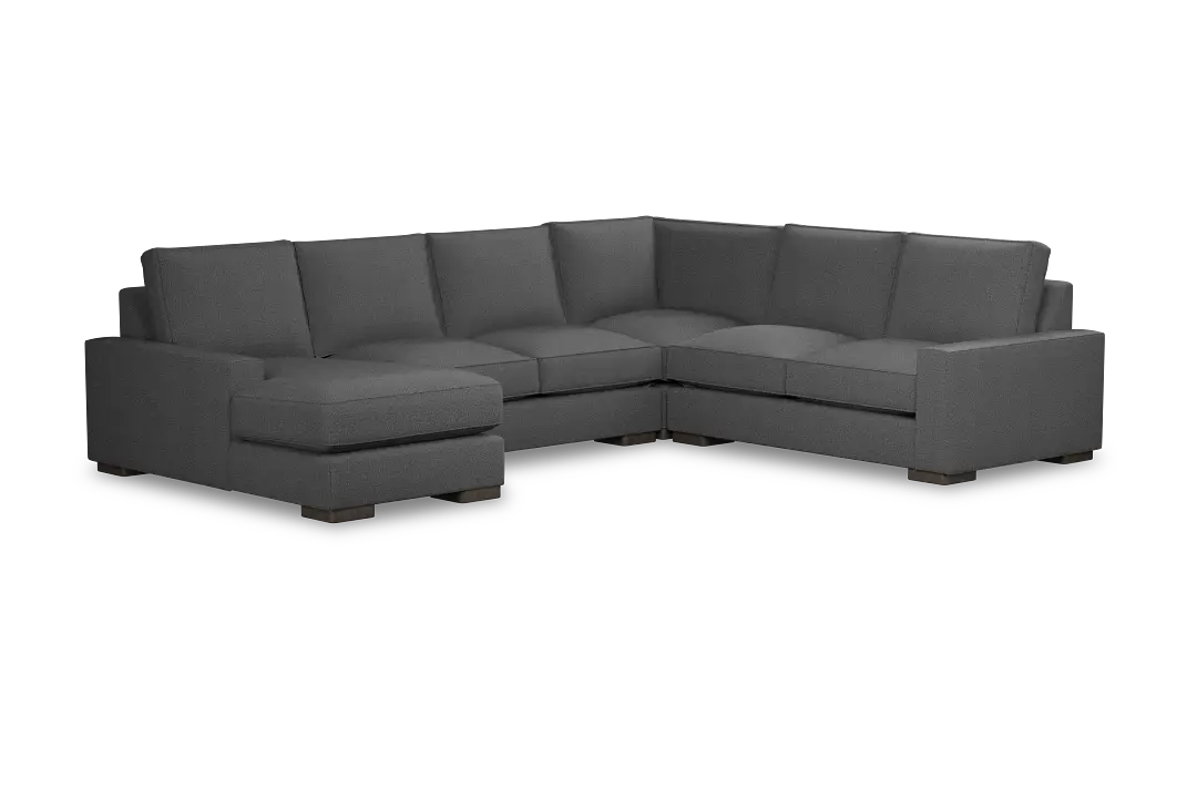 Edgewater Delray Dark Gray Medium Left Chaise Sectional Edgewater Delray Dark Gray Medium Left Chaise Sectional