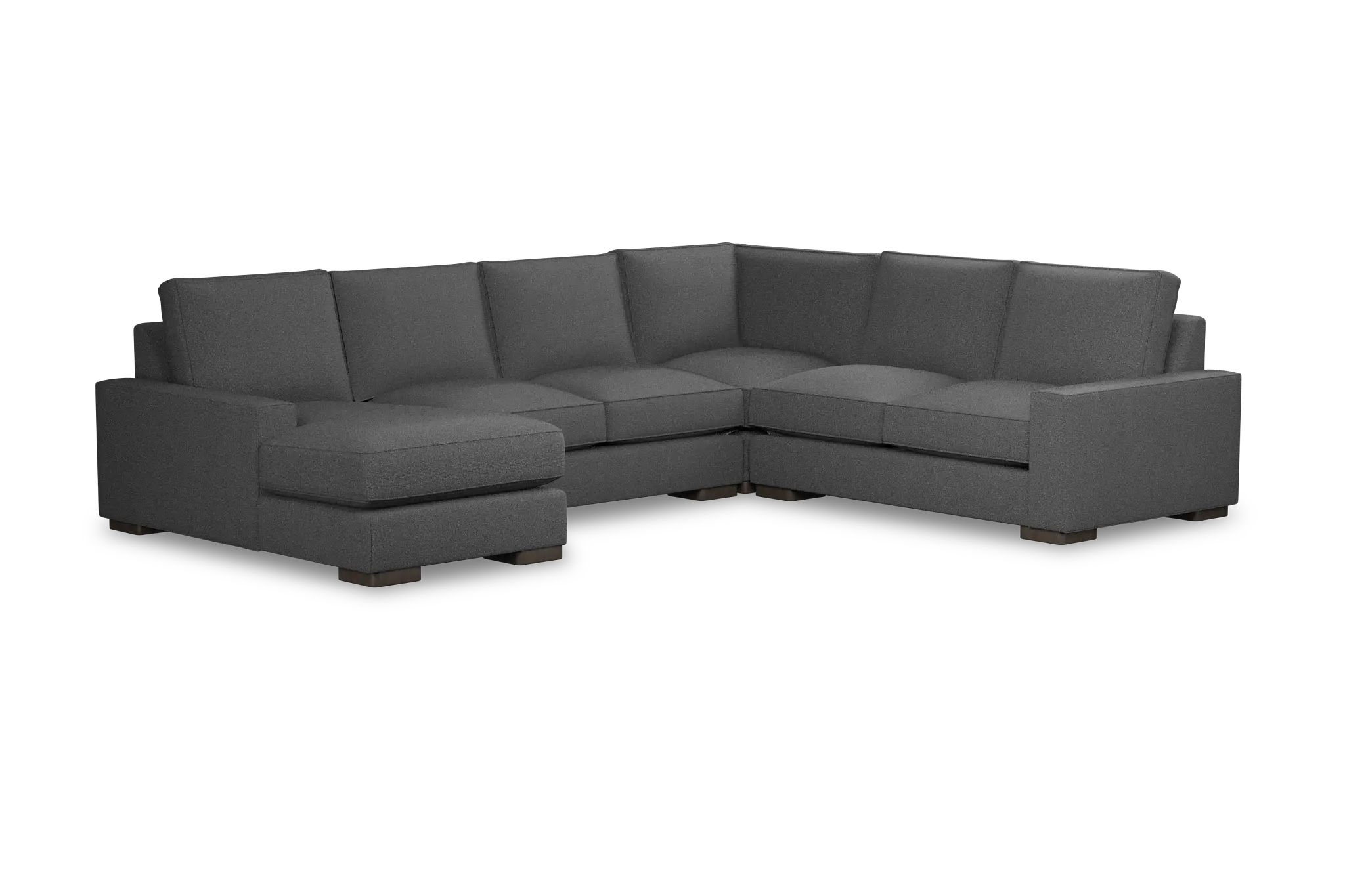 Edgewater Delray Dark Gray Medium Left Chaise Sectional Edgewater Delray Dark Gray Medium Left Chaise Sectional
