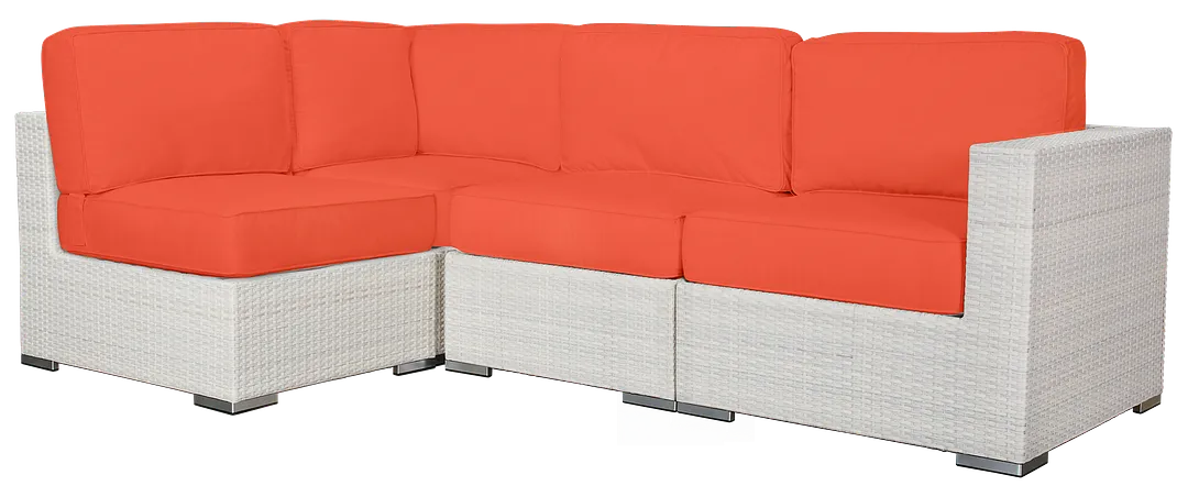 Biscayne Orange 4-piece Modular Sectional Biscayne Orange 4-piece Modular Sectional