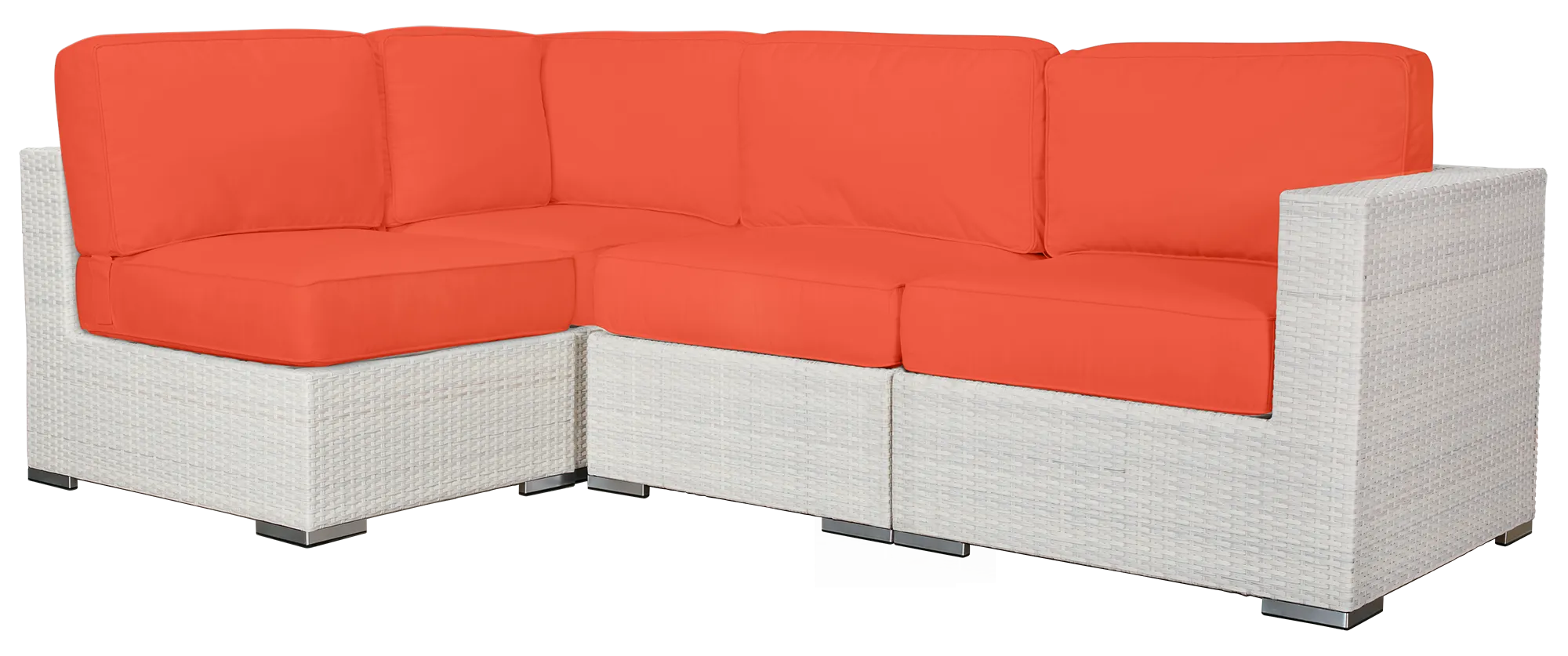 Biscayne Orange 4-piece Modular Sectional Biscayne Orange 4-piece Modular Sectional