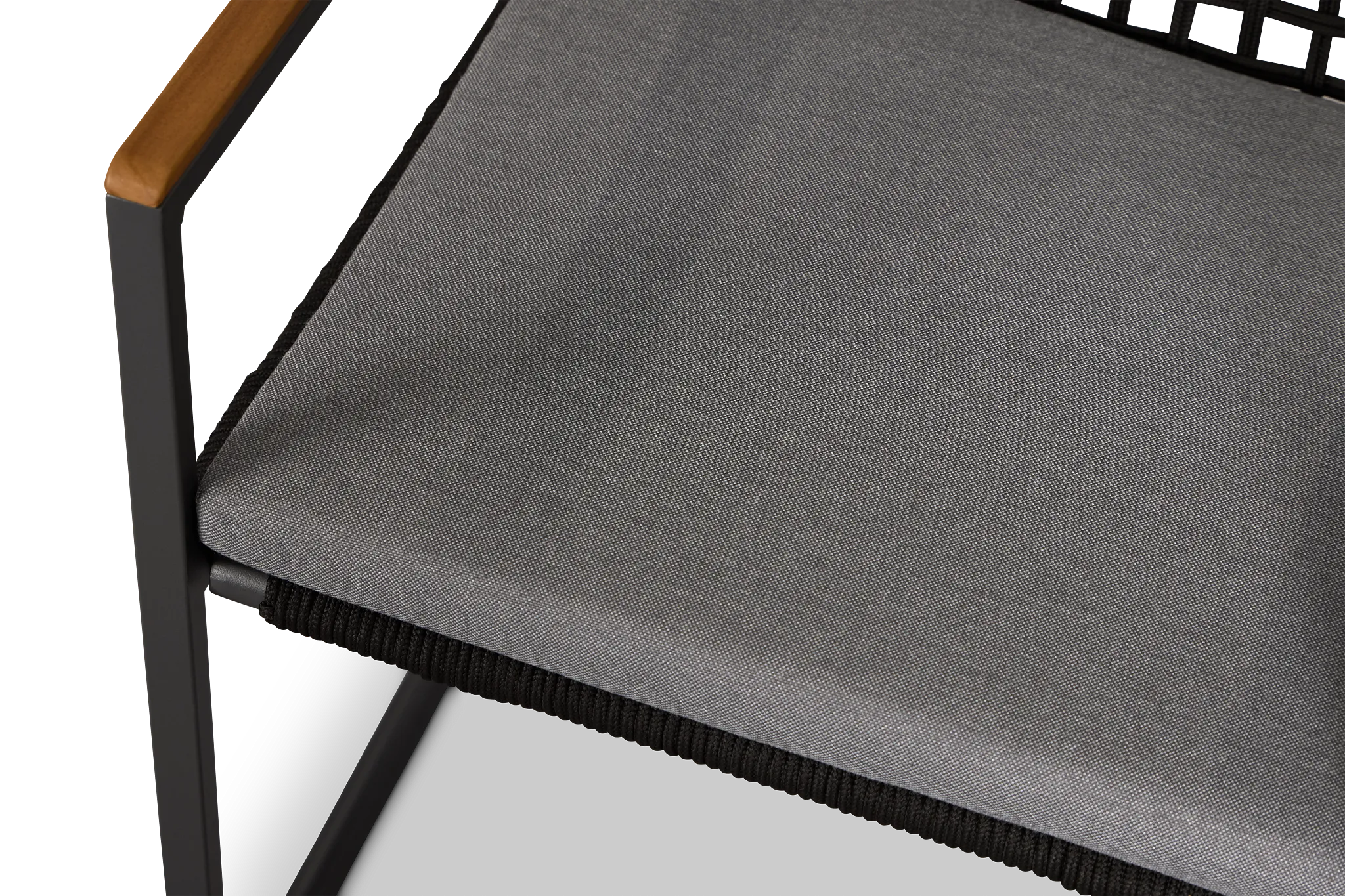 Sunrise Dark Gray Teak Arm Chair