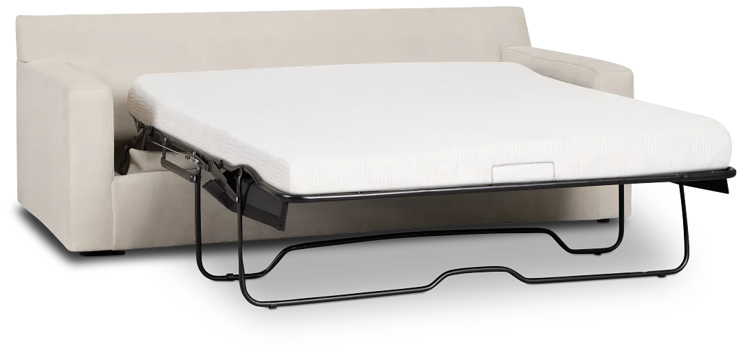 Hudson Gray Fabric Memory Foam Sleeper