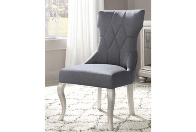 Coralayne Dark Gray Upholstered Side Chair