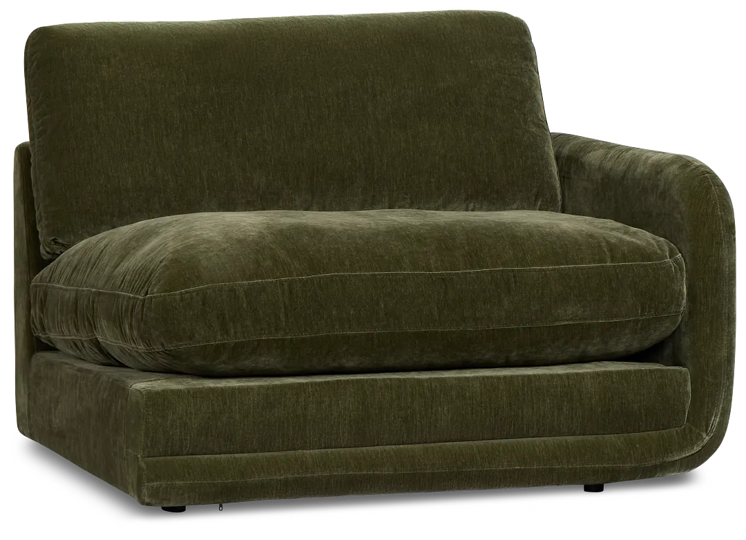 Jules Green Velvet Right Chair