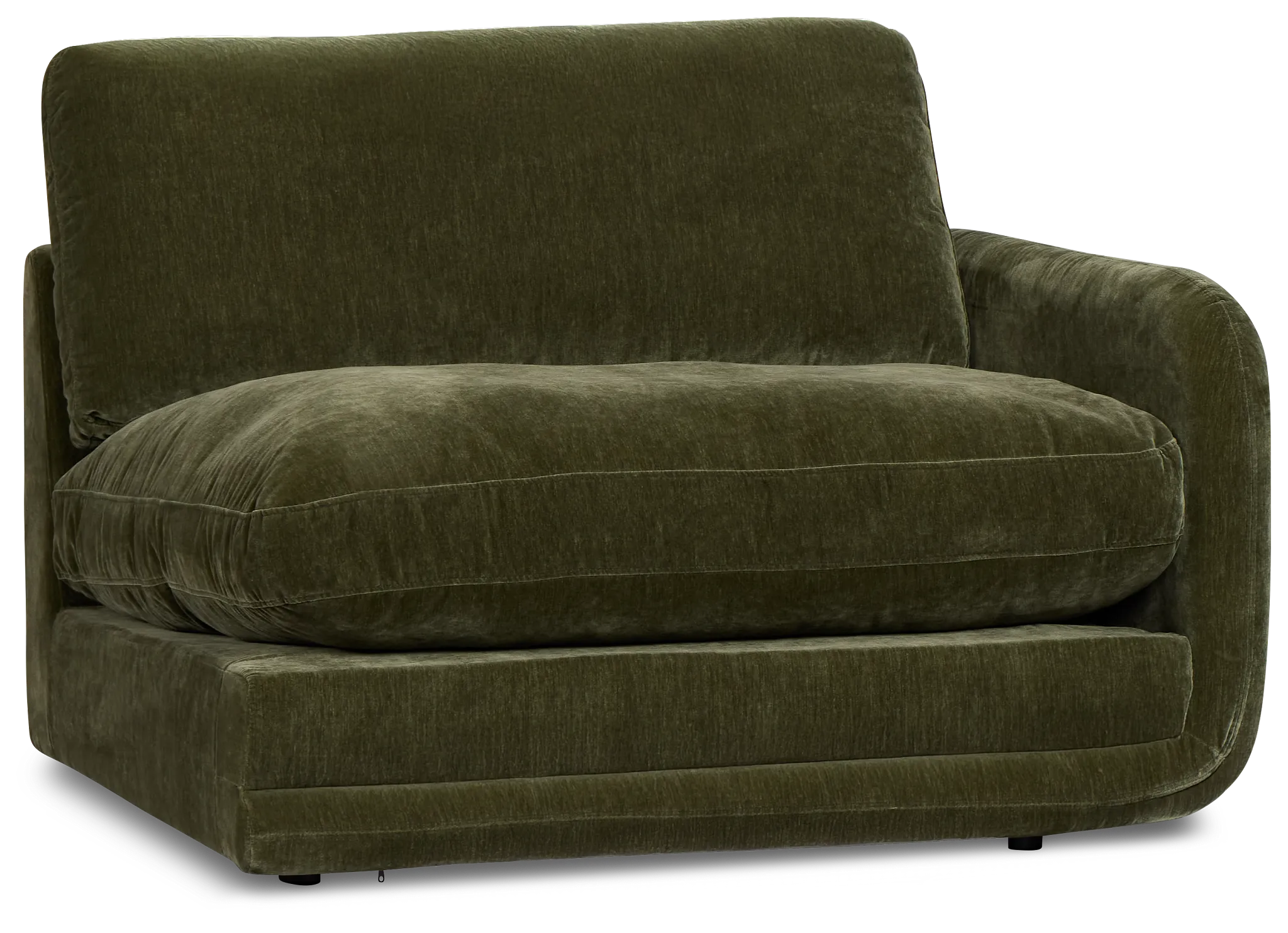 Jules Green Velvet Right Chair