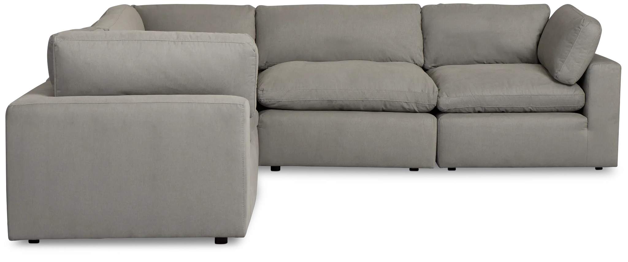 Grant Light Gray Fabric 5-piece Modular Sectional