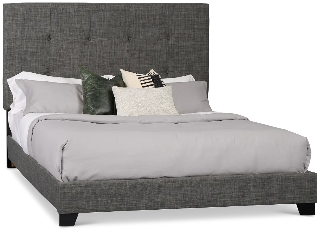 Flagler Gray Uph Panel Bed Flagler Gray Uph Panel Bed