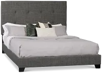 Flagler Gray Uph Panel Bed