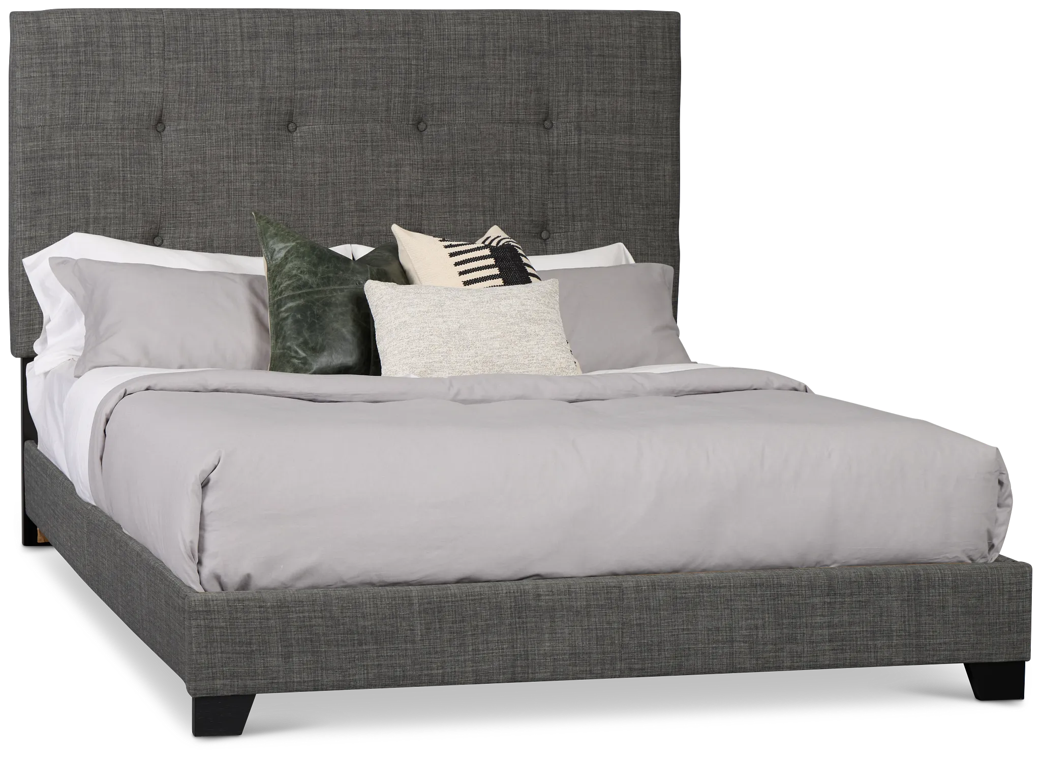 Flagler Gray Uph Panel Bed