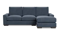 Edgewater Elevation Dark Blue Right Chaise Sectional