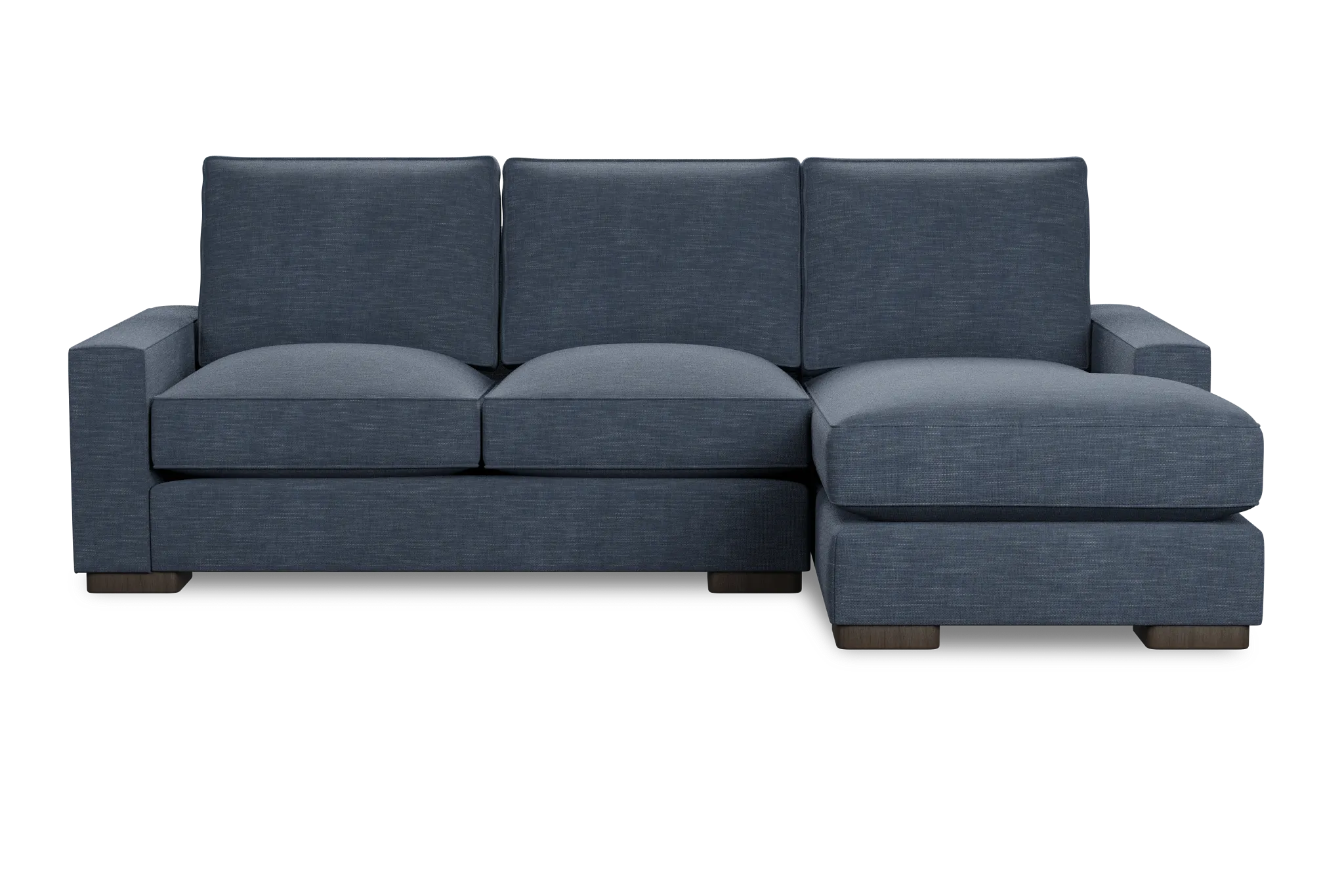 Edgewater Elevation Dark Blue Right Chaise Sectional