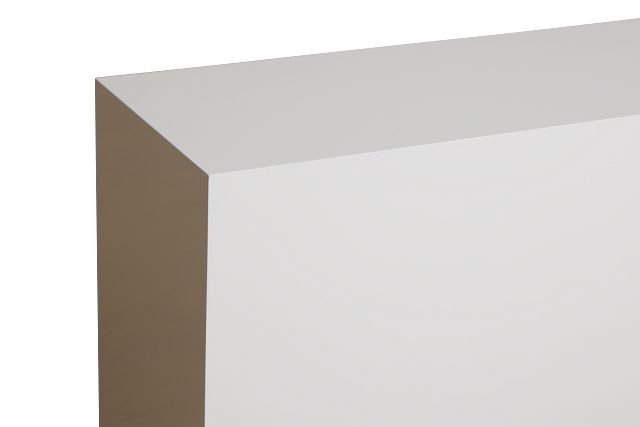 Camila White Rect Sofa Table
