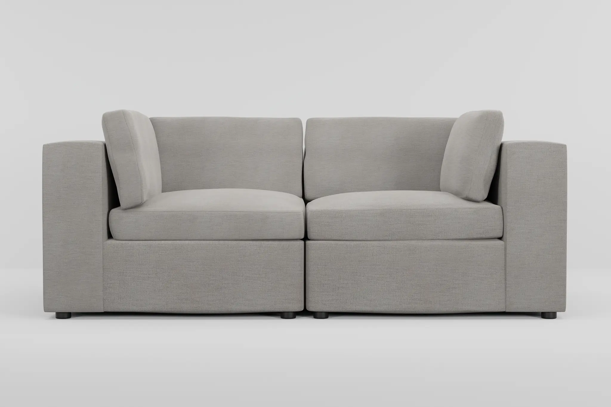 Destin Maguire Pewter Fabric 2-piece Modular Sofa Destin Maguire Pewter Fabric 2-piece Modular Sofa