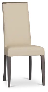 Sienna Beige Lthr/vinyl Upholstered Side Chair