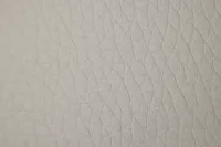 Blanca Gray Leather Ottoman