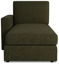 Citymod Green Fabric Left Chaise