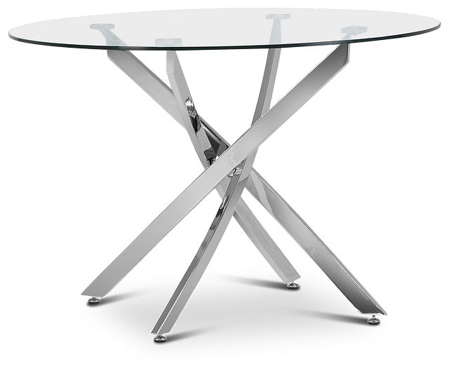 round table chrome legs