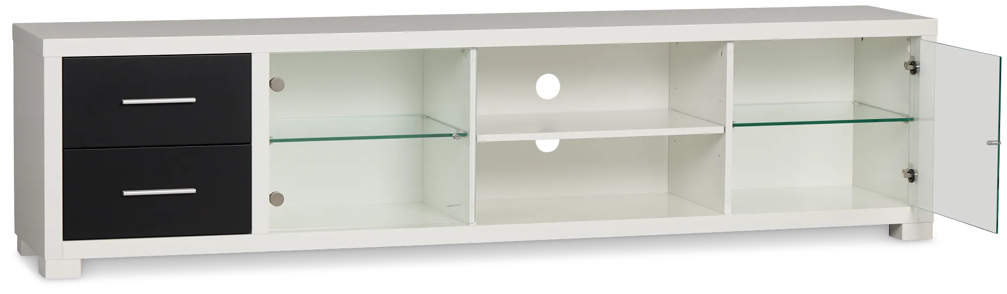 Doral White 85" Tv Stand