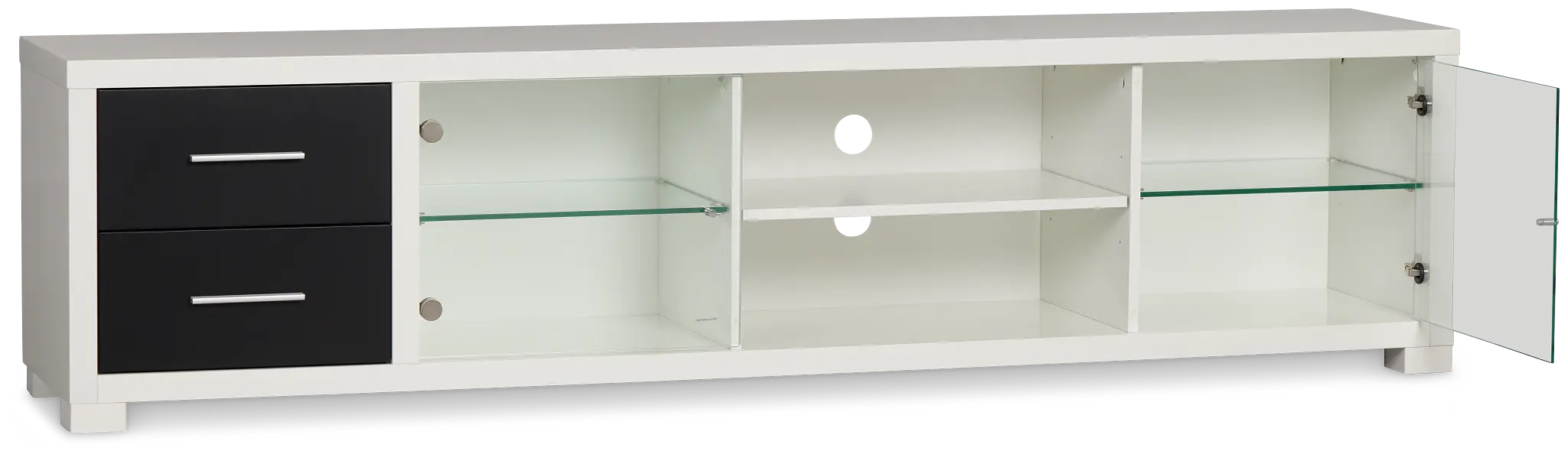 Doral White 85" Tv Stand Doral White 85" Tv Stand