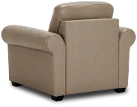 Lincoln Taupe Lthr/vinyl Chair