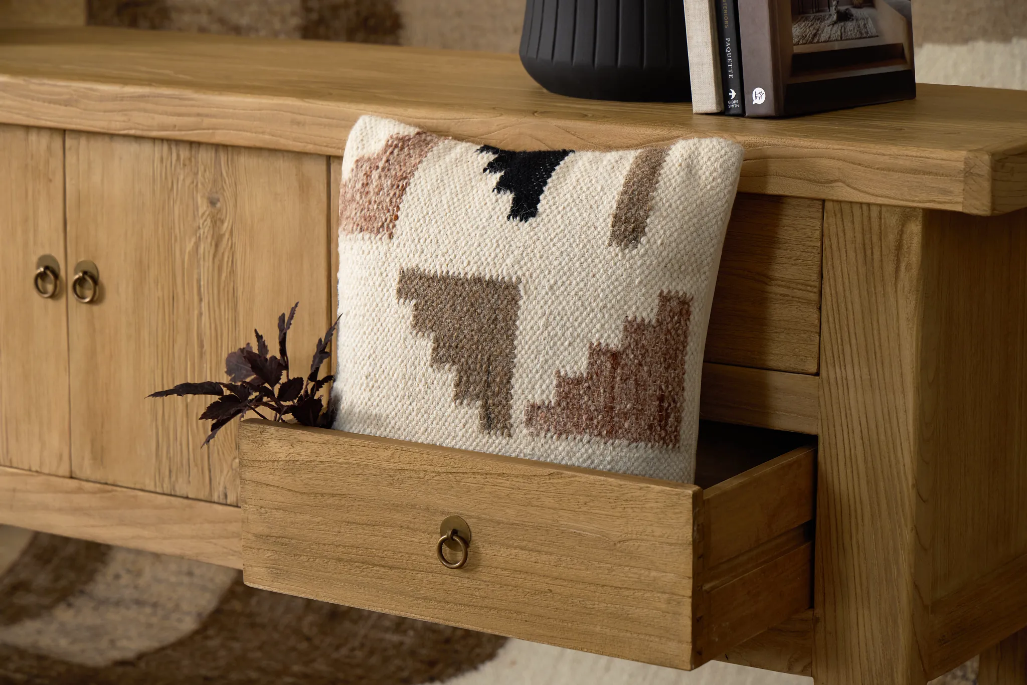 Hazel Light Tone 4-drawer Console Table