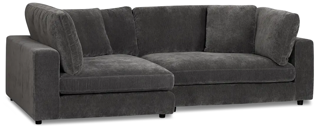Lounge Dark Gray Fabric Left Chaise Sectional Lounge Dark Gray Fabric Left Chaise Sectional