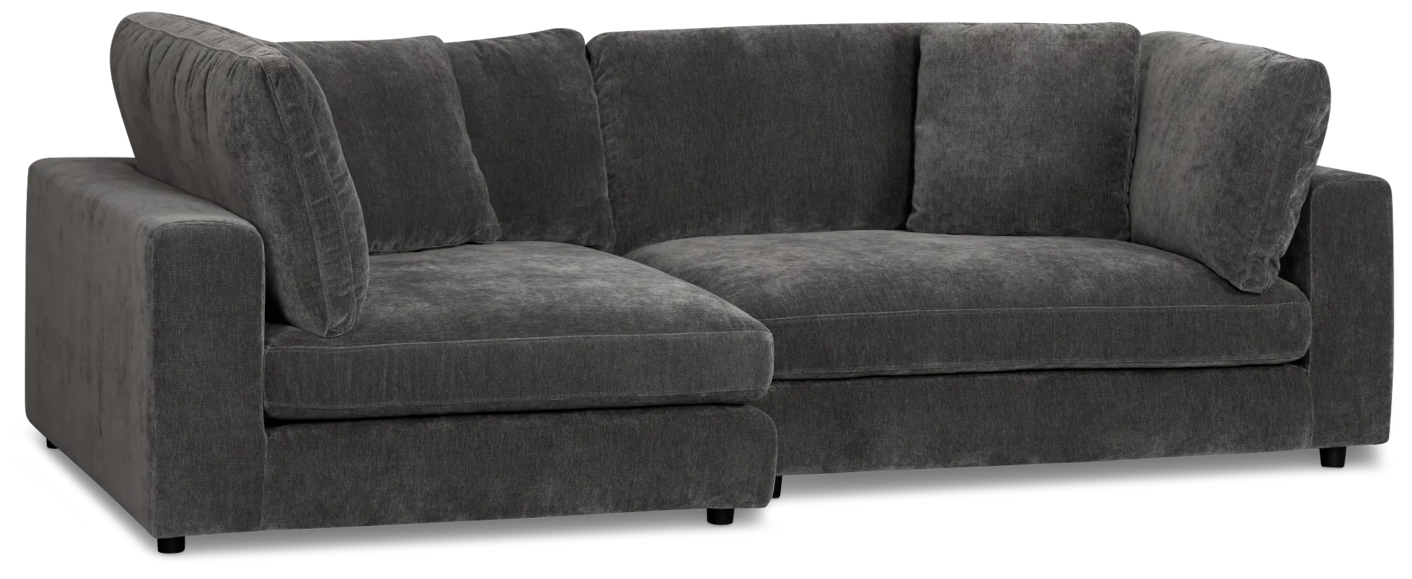 Lounge Dark Gray Fabric Left Chaise Sectional Lounge Dark Gray Fabric Left Chaise Sectional