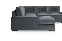 Edgewater Joya Gray Medium Left Chaise Sectional